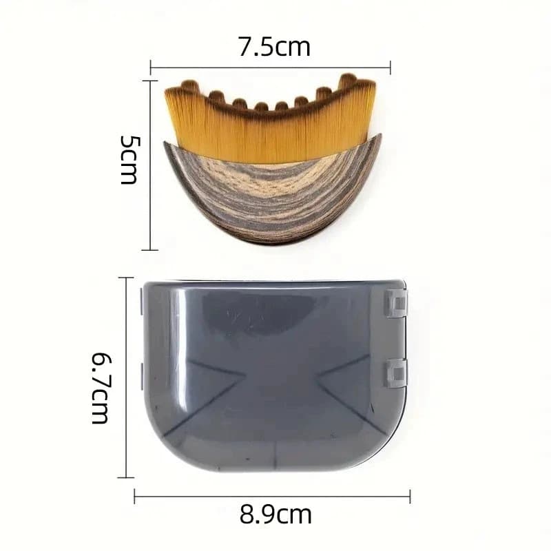 Lymphatic contour face brush with ergonomic handle — image 6