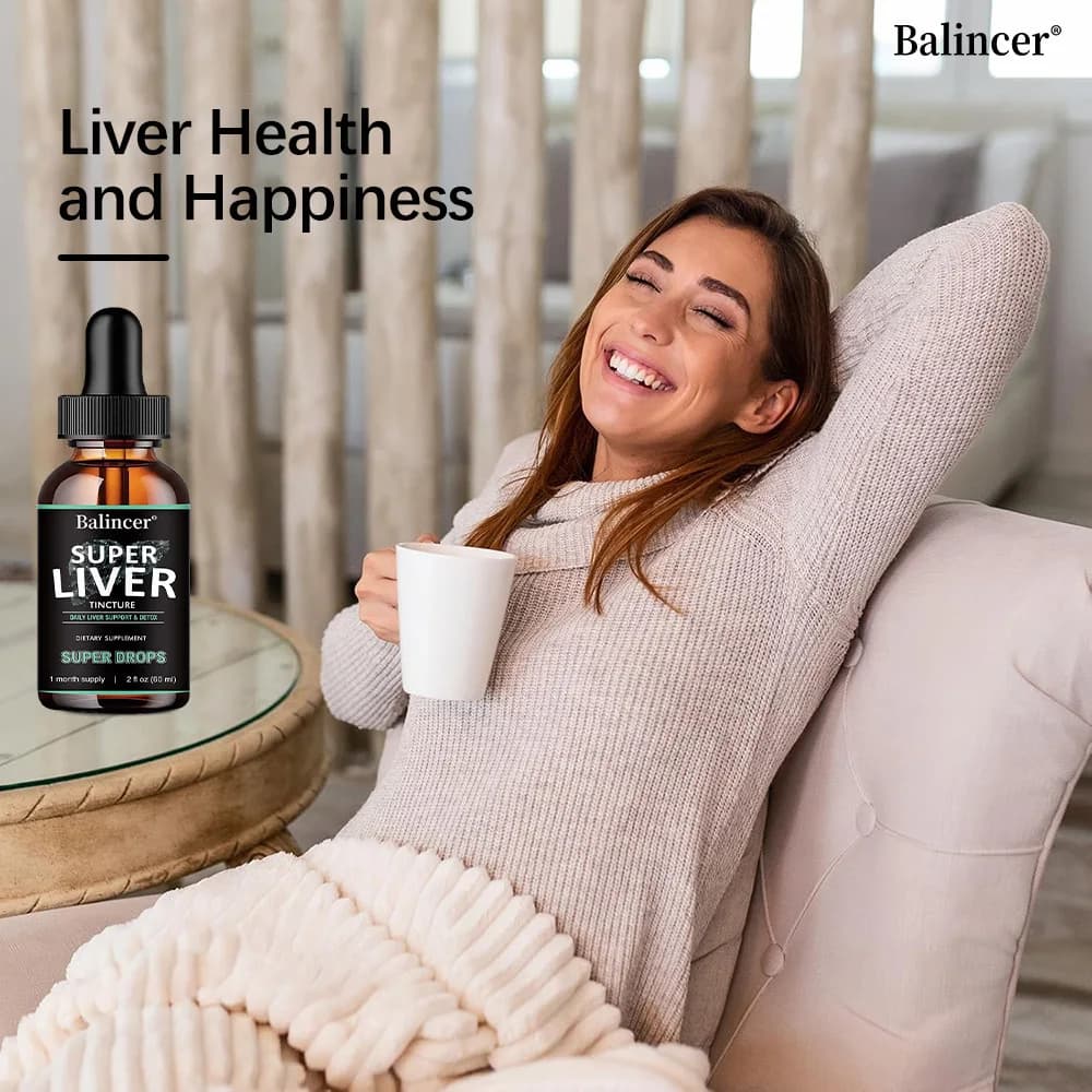 bottle of liver support liquid drops with milk thistle — image 2
