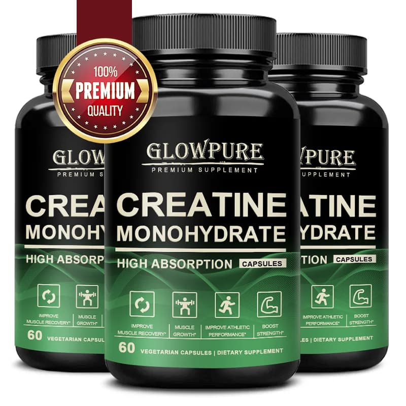creatine monohydrate capsules bottle — image 1
