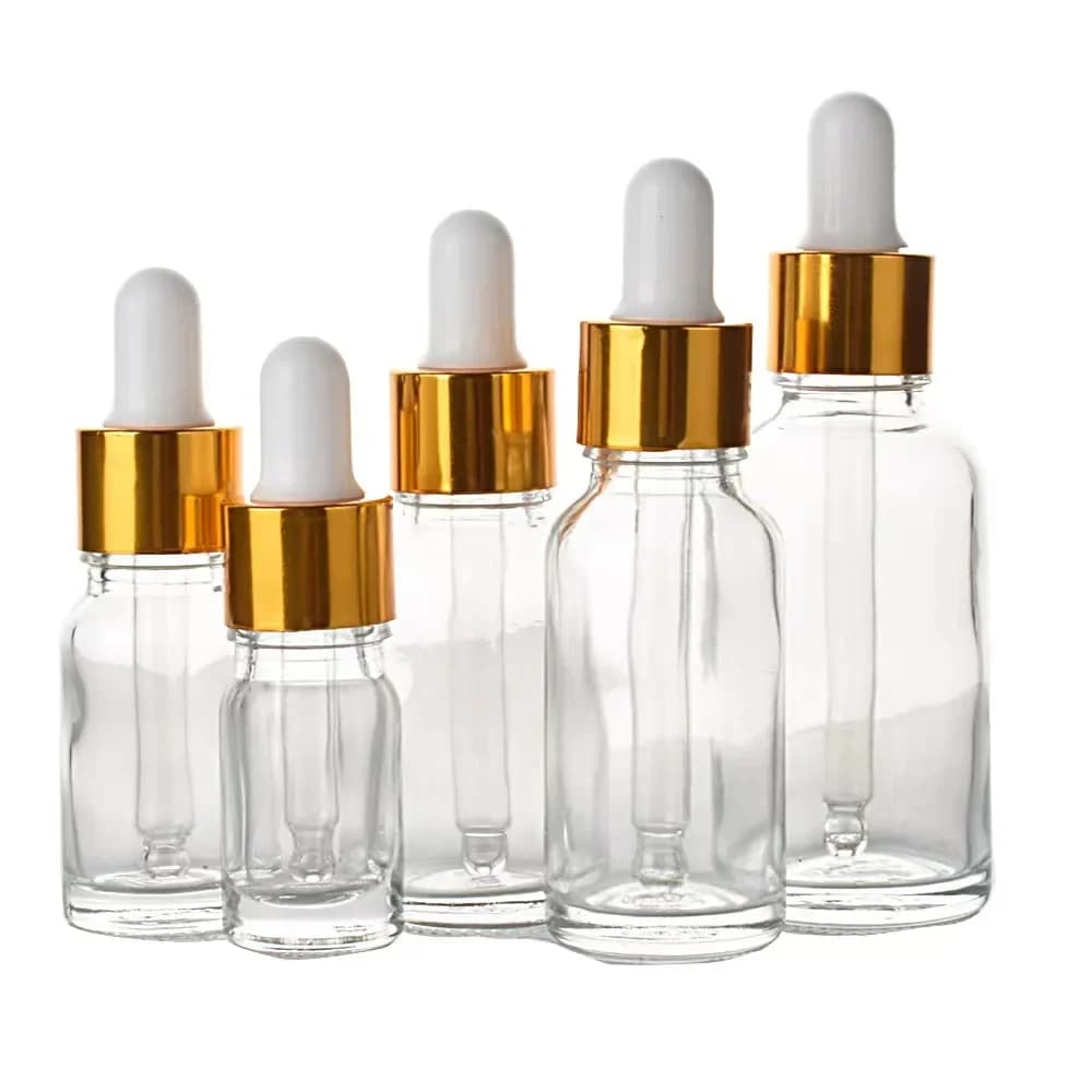 glass essential oil perfume bottles with dropper — image 8