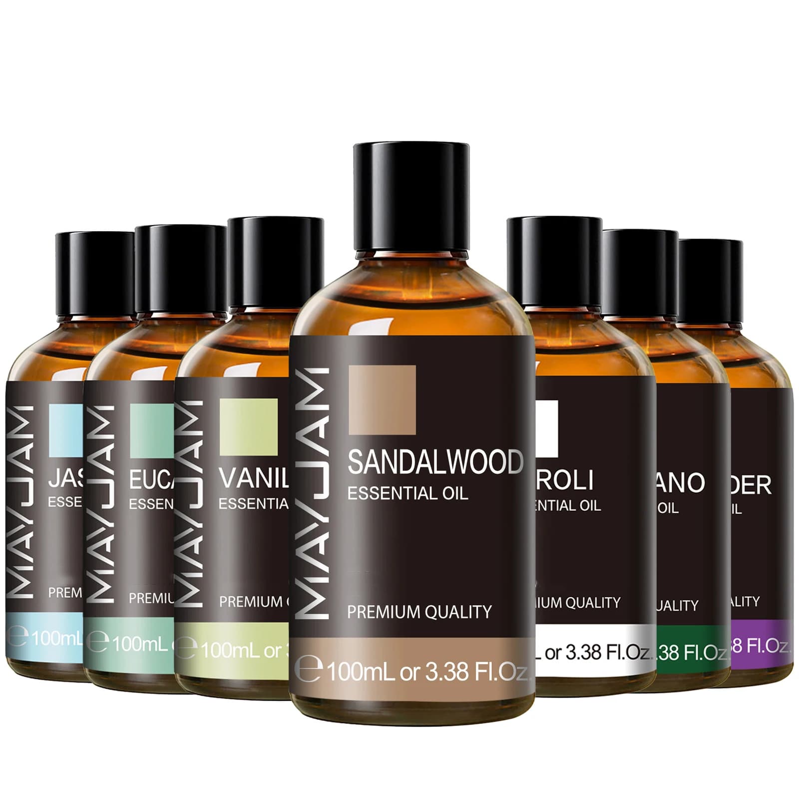 MAYJAM Sandalwood & Lavender Essential Oil – 100 ml with Dropper