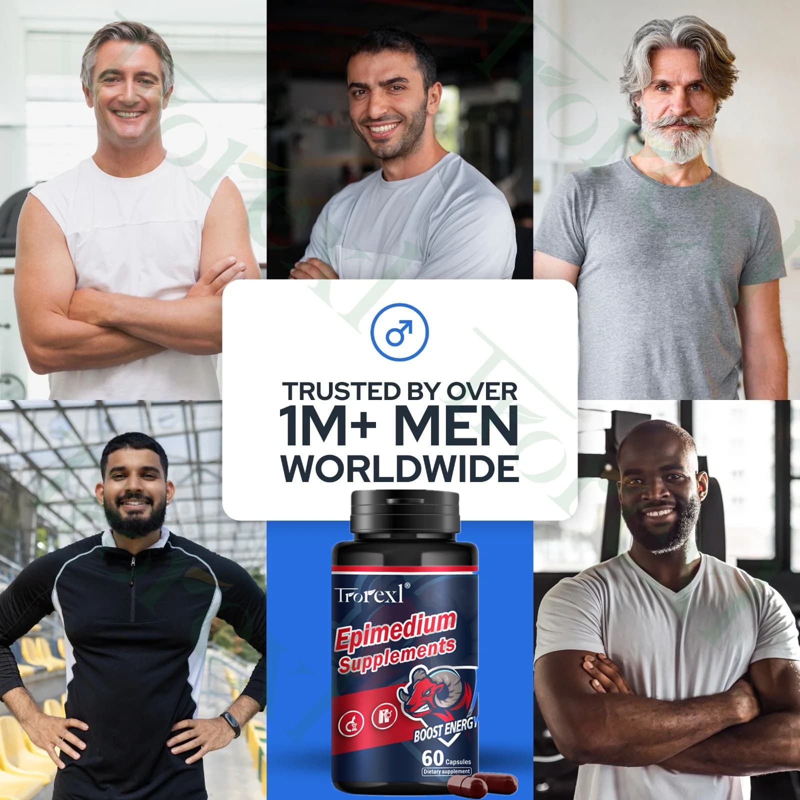 bottles of men's endurance supplement with eleuthero, wolfberry, epimedium — image 3