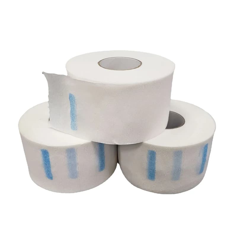 white disposable neck strip for hair cutting — image 1
