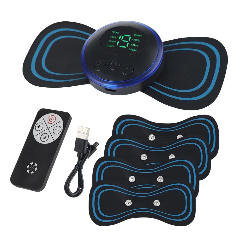 Electric Neck Massager with Cervical Patch – 8 Modes, 19 Levels
