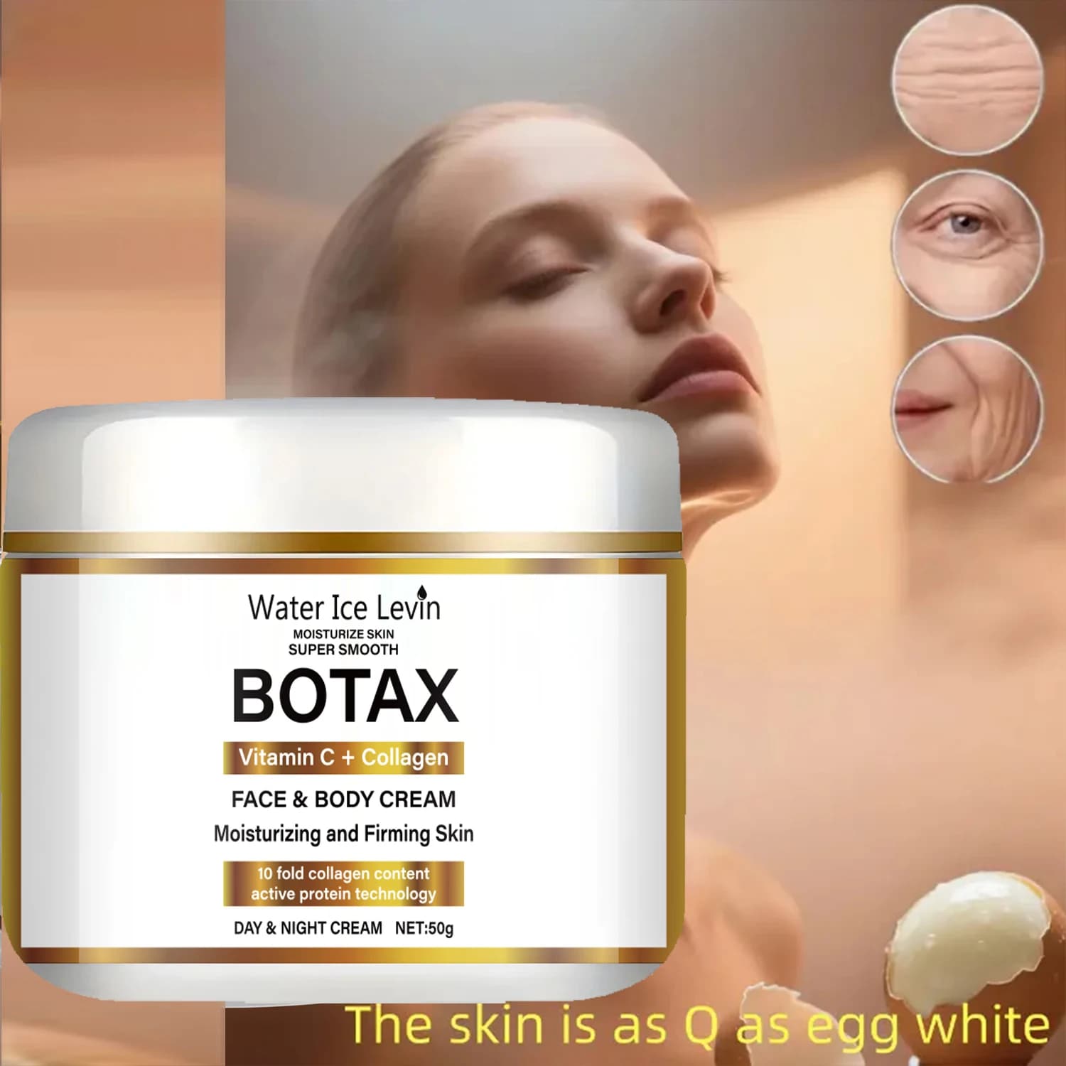 Niacinamide collagen firming cream jar — image 3