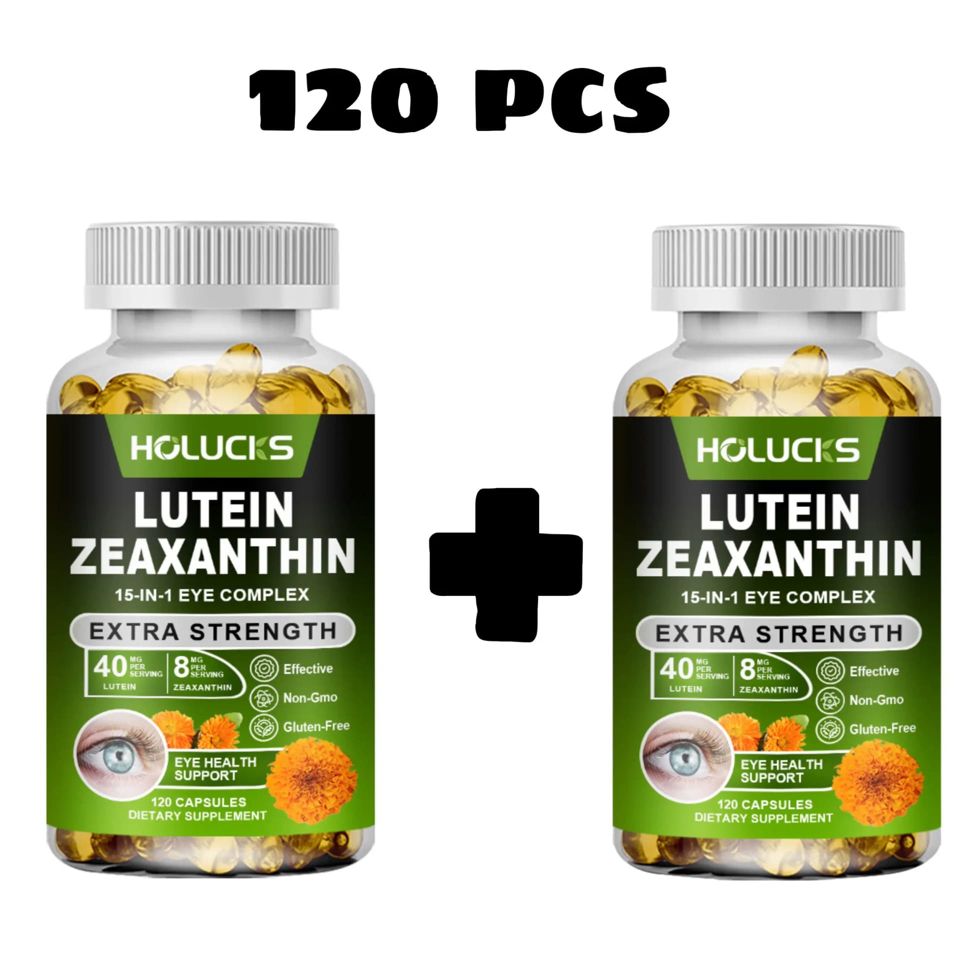 bottle of lutein and zeaxanthin eye supplement — image 7