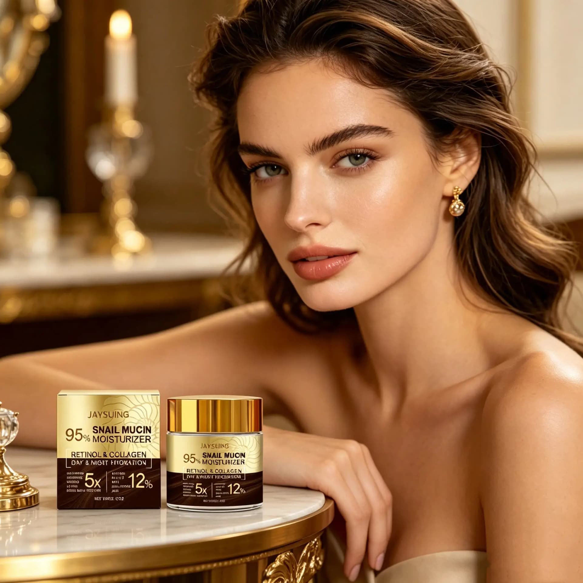 snail mucin moisturizer jar with collagen — image 2