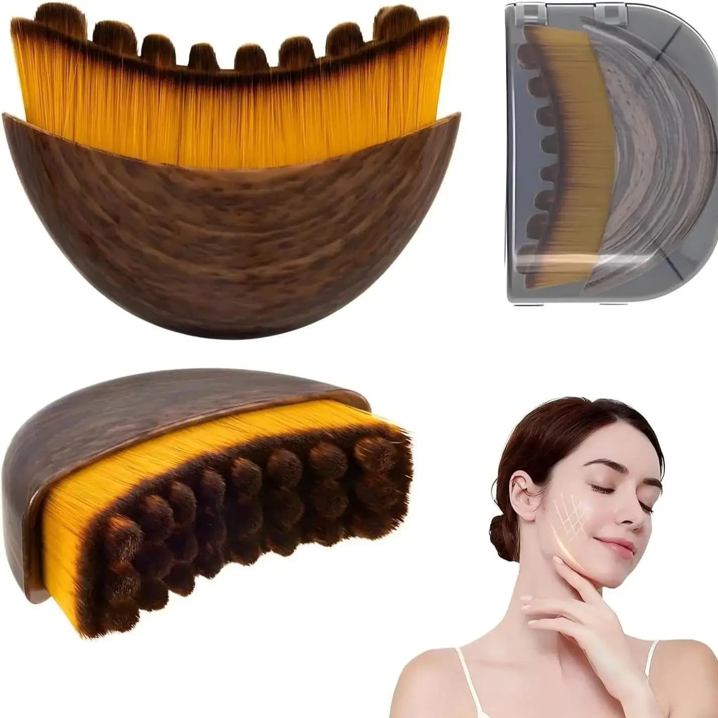 Ergonomic Contour Facial Brush