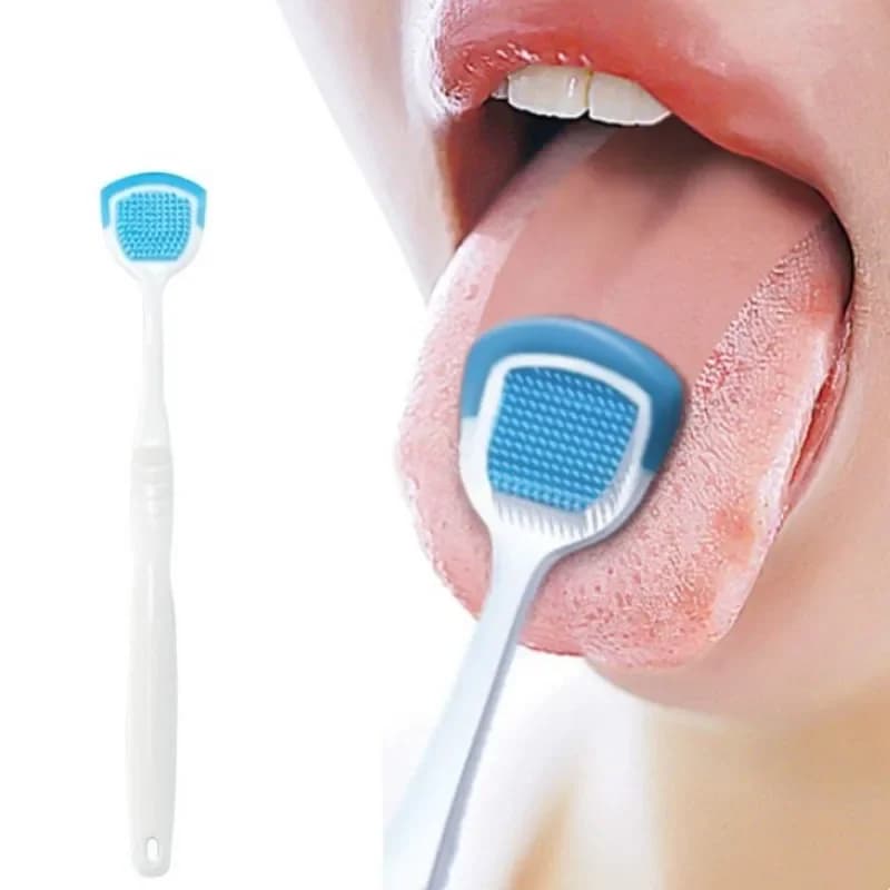 Silicone Tongue Scraper for Bad Breath Relief