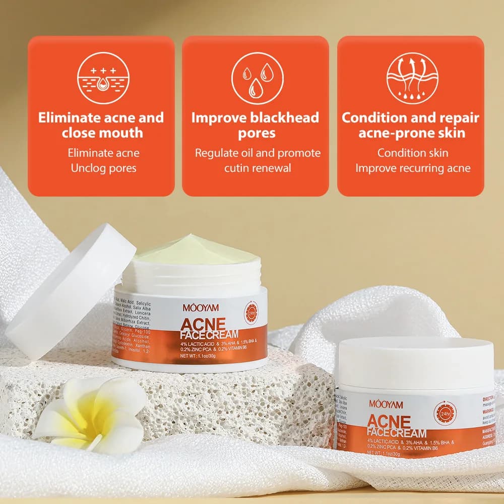 herbal acne removal face cream tube — image 4