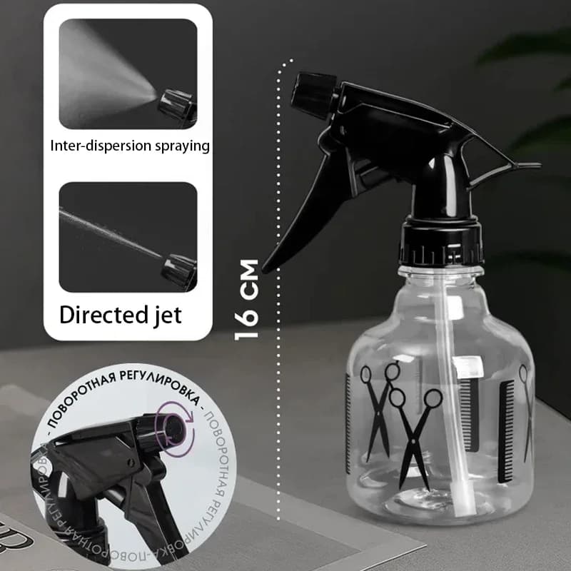 handheld water sprayer with neck duster brush for barbers — image 5