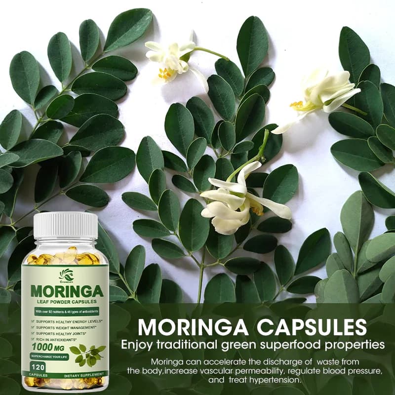 bottles of moringa extract capsules — image 6
