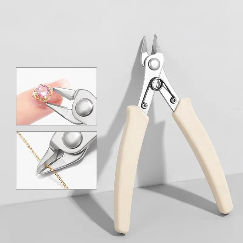 Flat‑nose diamond removal pliers with metal chain cutter — image 7