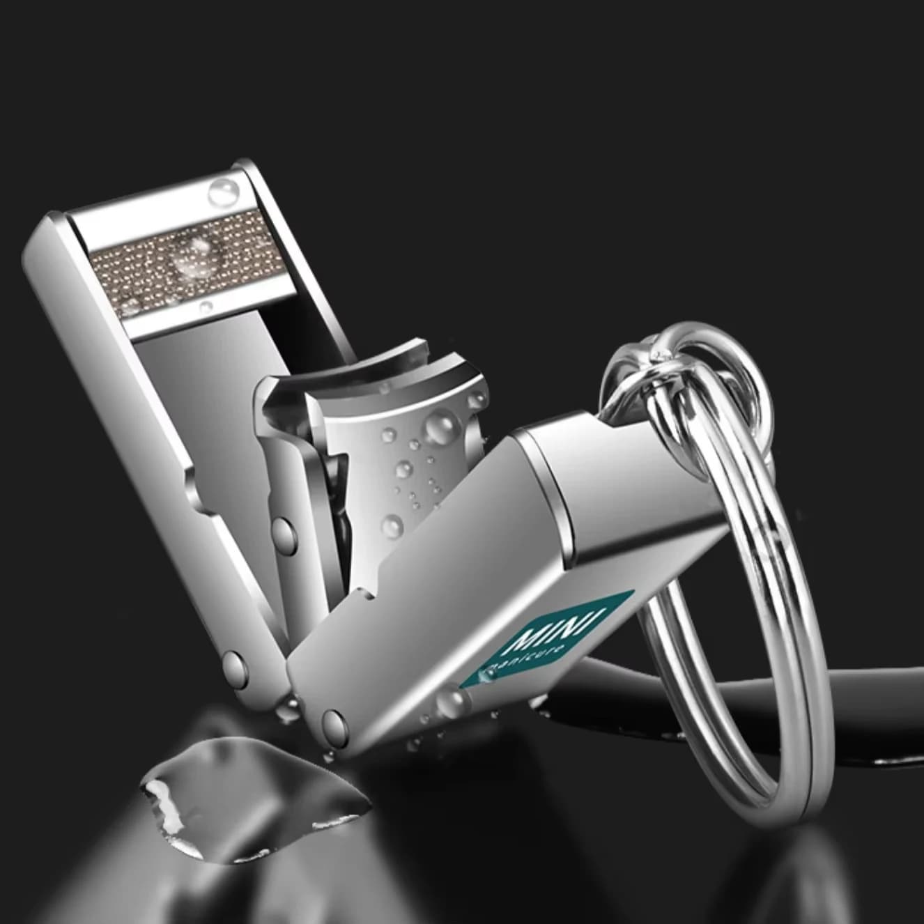 mini stainless steel nail clipper with built‑in file — image 4