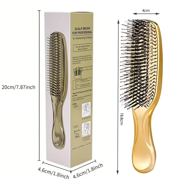 soft Japanese scalp massage comb — image 2
