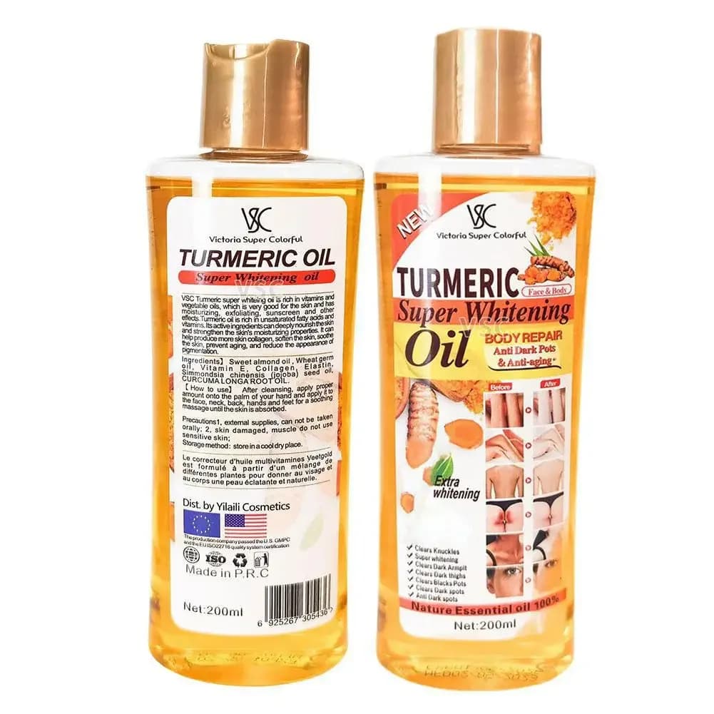 Turmeric essential oil massage oil bottle — image 2