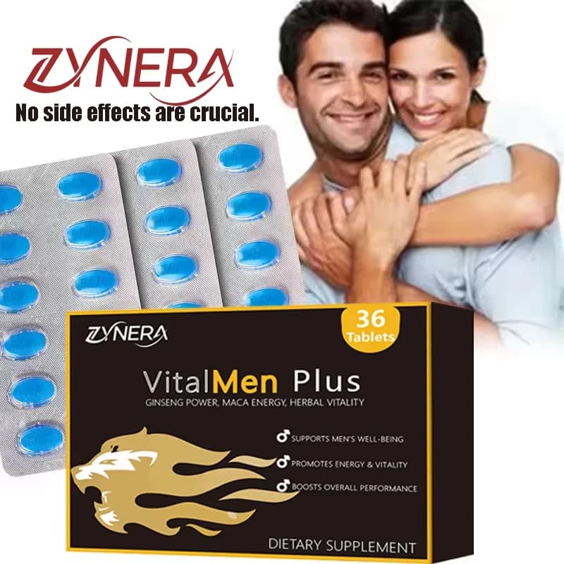 bottle of male energy support supplement tablets — image 1