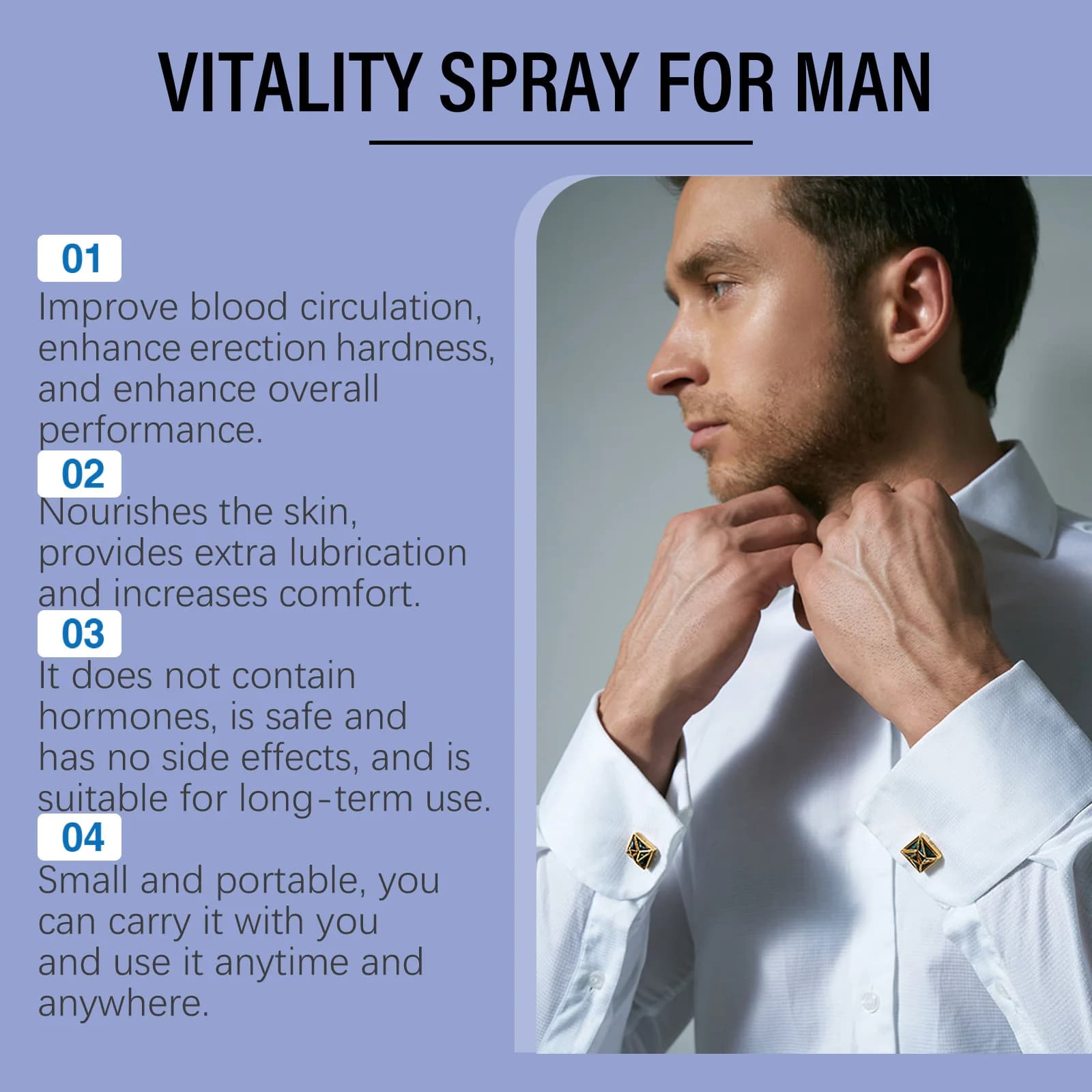 men's daily hydration spray bottle — image 5