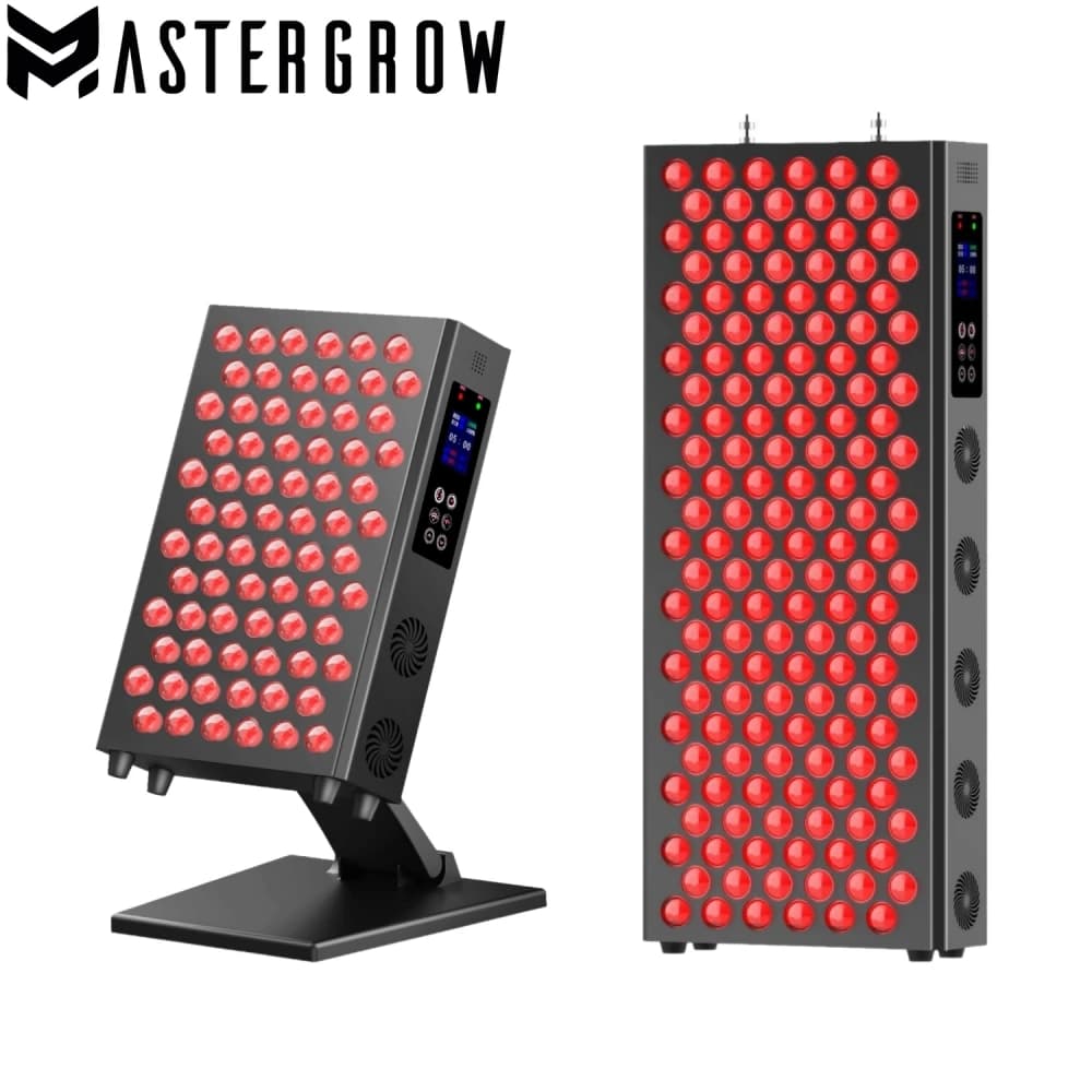 Red Light Therapy Panel with Dual Chips, 660nm & 850nm, Timed