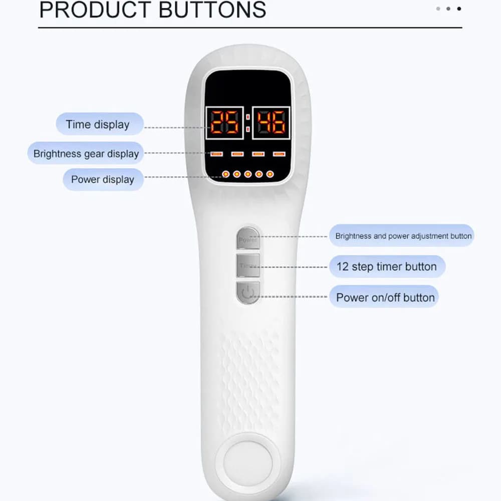 handheld red and infrared light therapy device — image 6