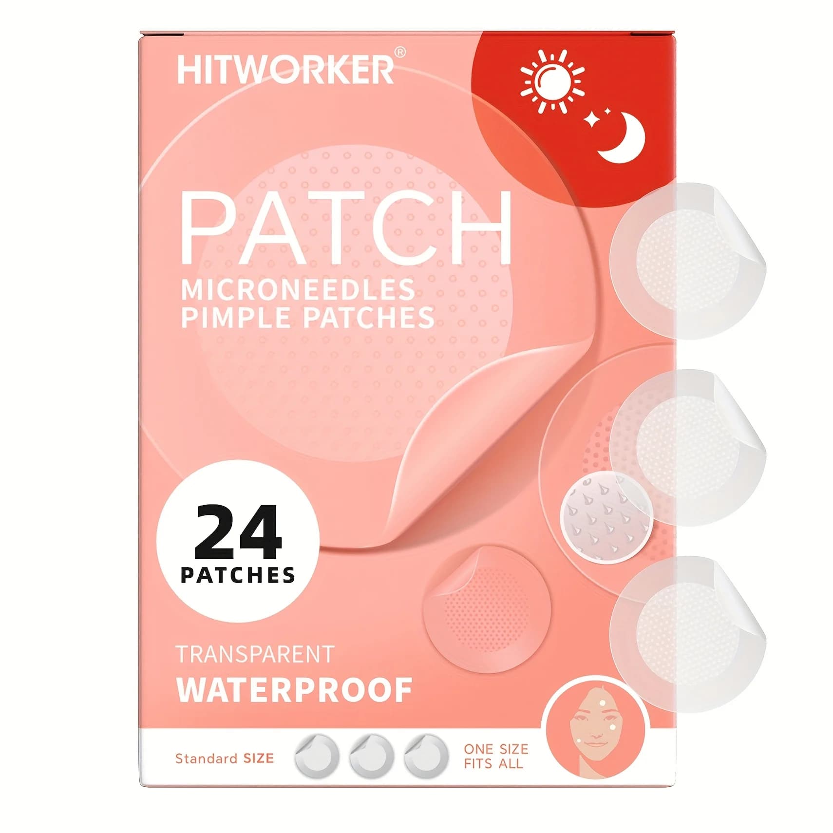 hydrocolloid acne stickers pack of 24 — image 1