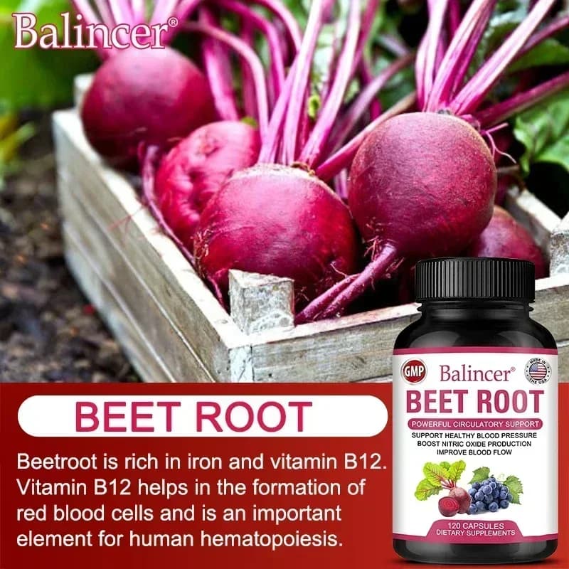 organic beetroot capsules with black pepper — image 3
