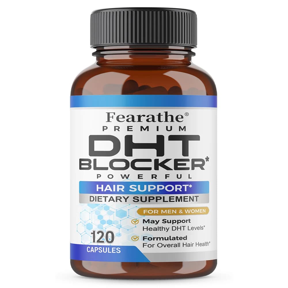 bottle of saw palmetto and biotin hair supplement — image 8