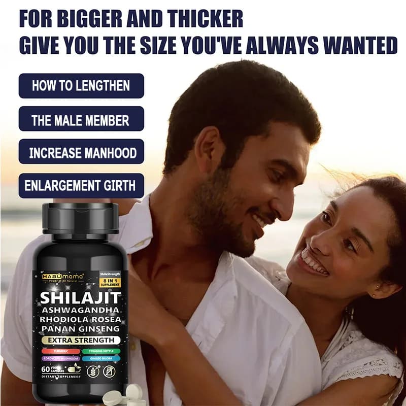 bottle of shilajit ashwagandha ginseng supplement — image 3