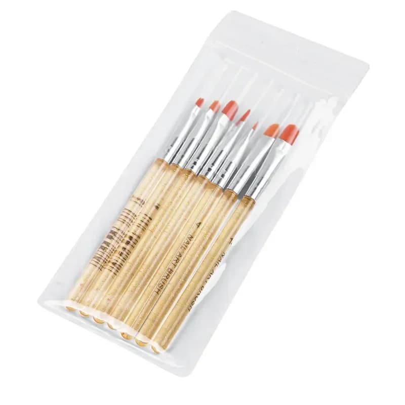 7-piece nylon brush pen set for nail art — image 6