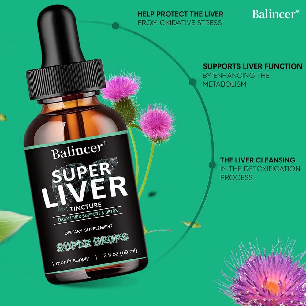 bottle of liver support liquid drops with milk thistle — image 5