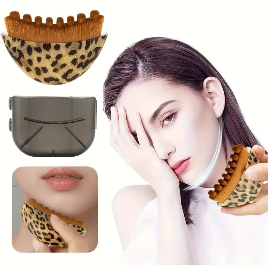 ergonomic facial massage brush for face and jawline — image 6