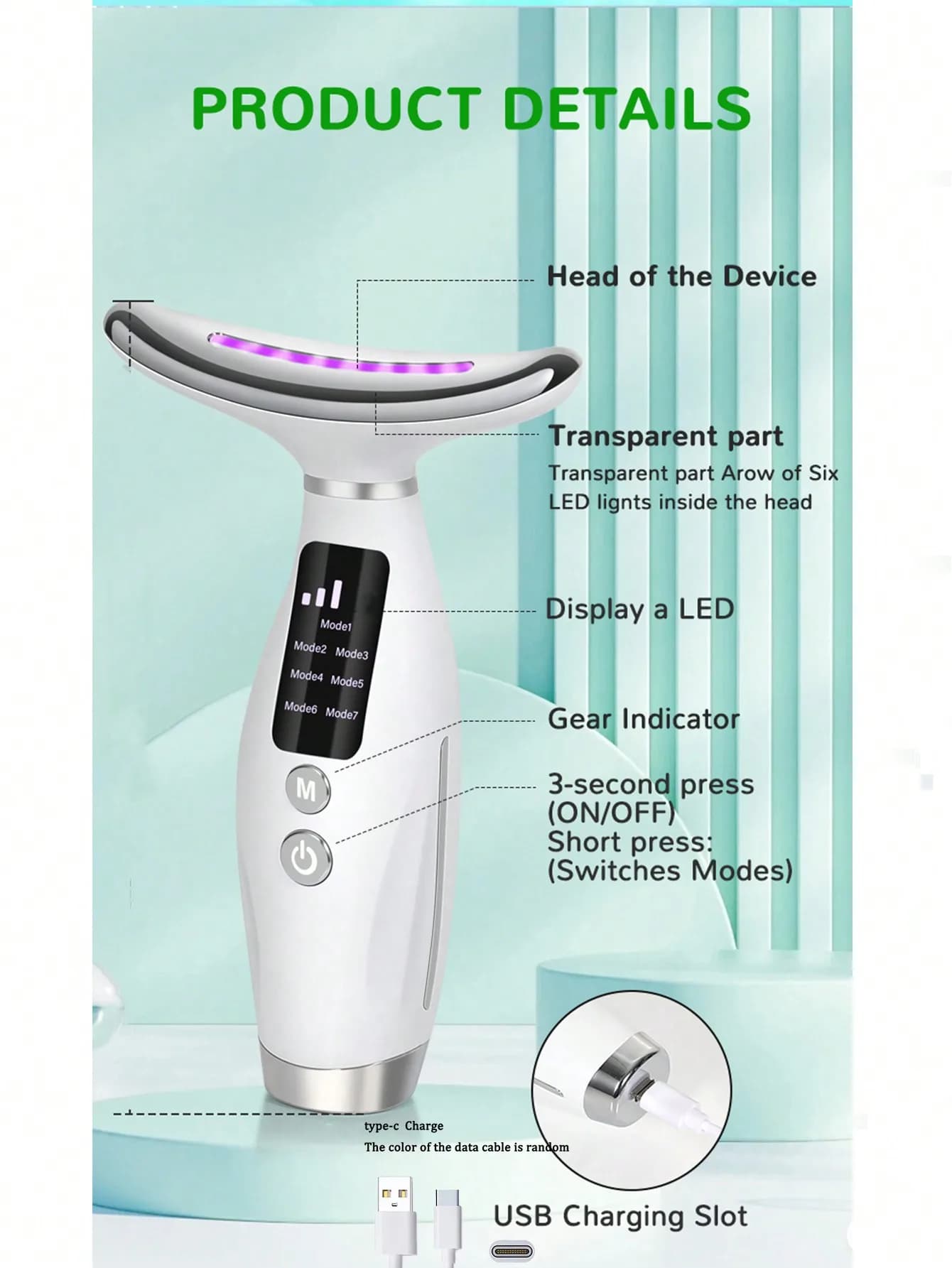 color light beauty device for face and neck — image 4