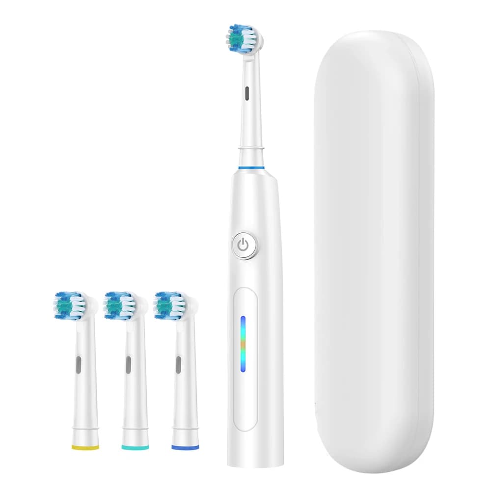 3D rotating electric toothbrush with USB charger and travel case — image 8