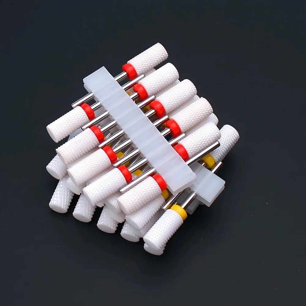 Set of 10 ceramic nail drill bits — image 4