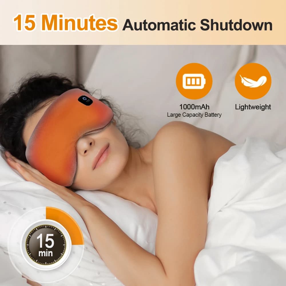 cordless heated eye mask with three heat settings — image 2