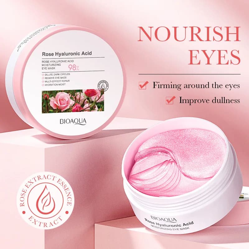 Rose hyaluronic acid eye mask sheet — image 3