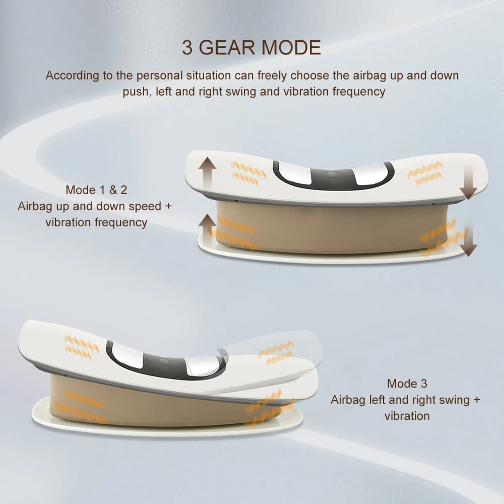 electric lumbar traction massager with inflatable back stretcher — image 4