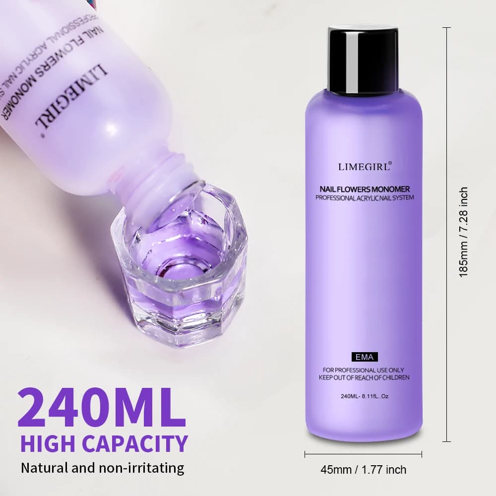 Limegirl nail acrylic liquid monomer bottle 120ml — image 4