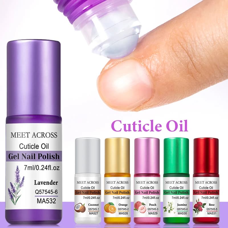 7 ml bottle of nail nutrition oil with six scent options — image 1