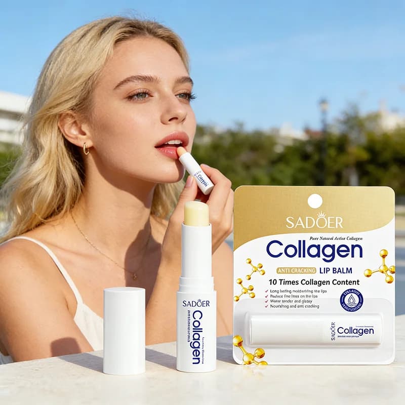 collagen moisturizing lip balm tube — image 1