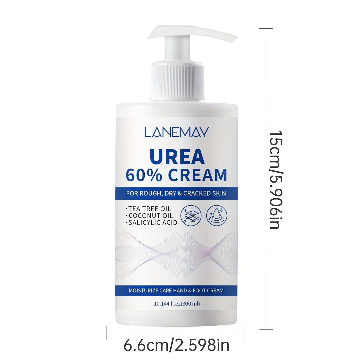 Urea 60% hand and foot cream tube with tea tree oil — image 4