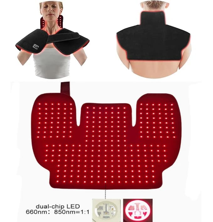 Red Light Therapy Shoulder & Nape Pad – 660nm & 850nm