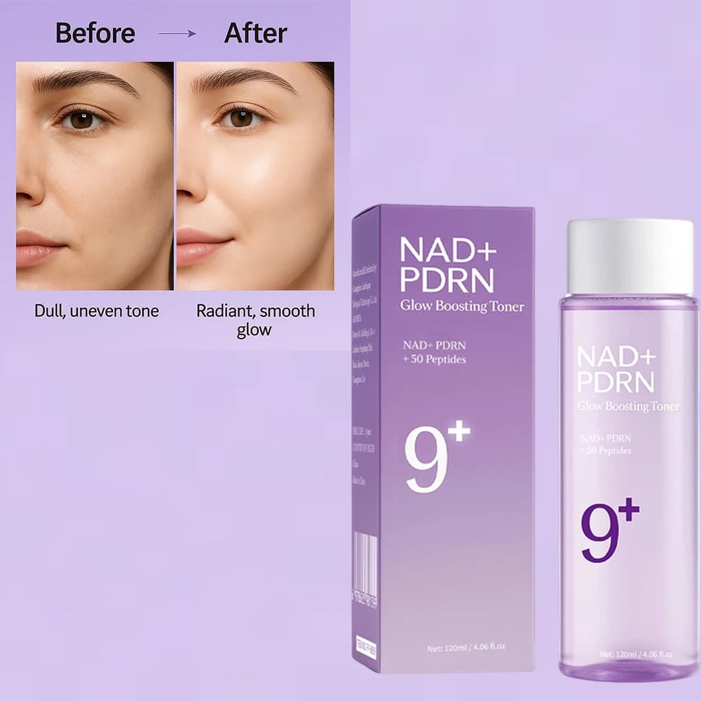 NAD+ PDRN glow boosting toner bottle — image 3