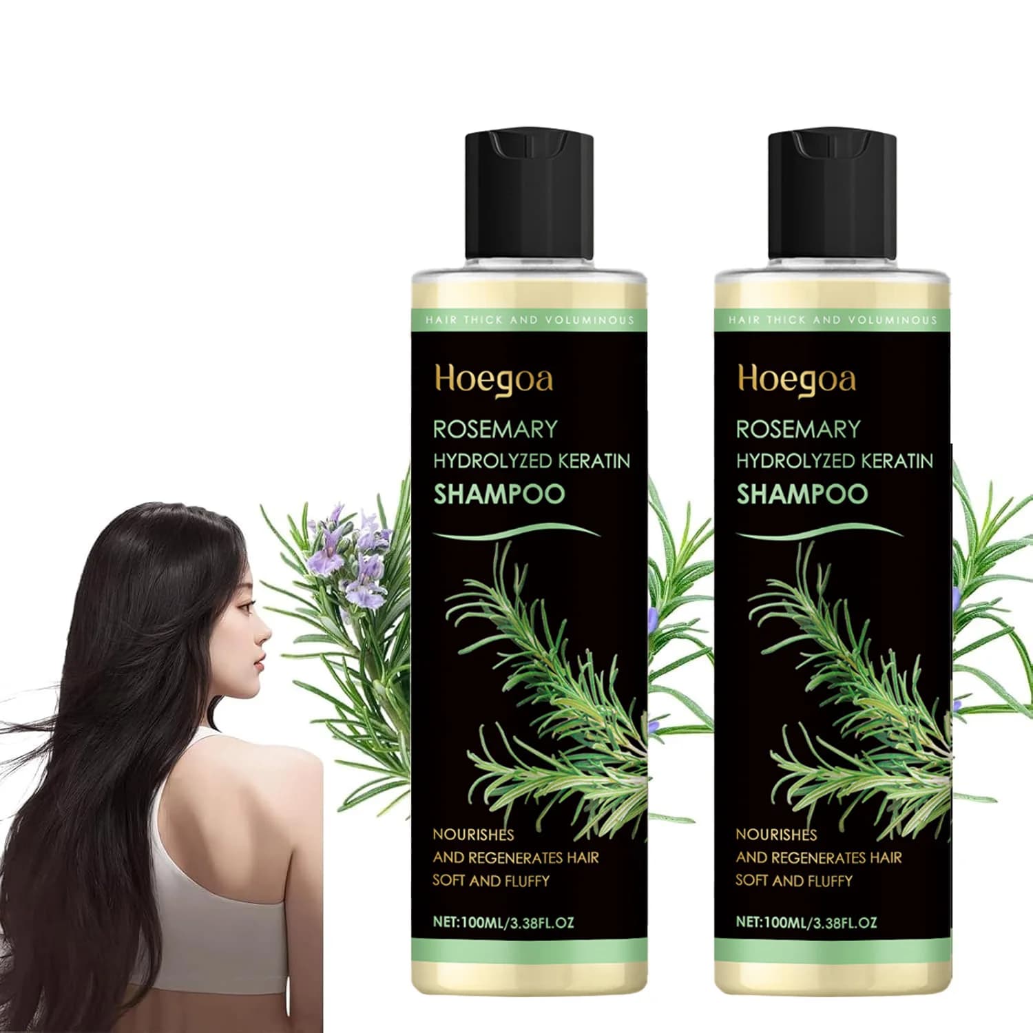 Rosemary shampoo bottle for soothing scalp and anti-dandruff — image 1