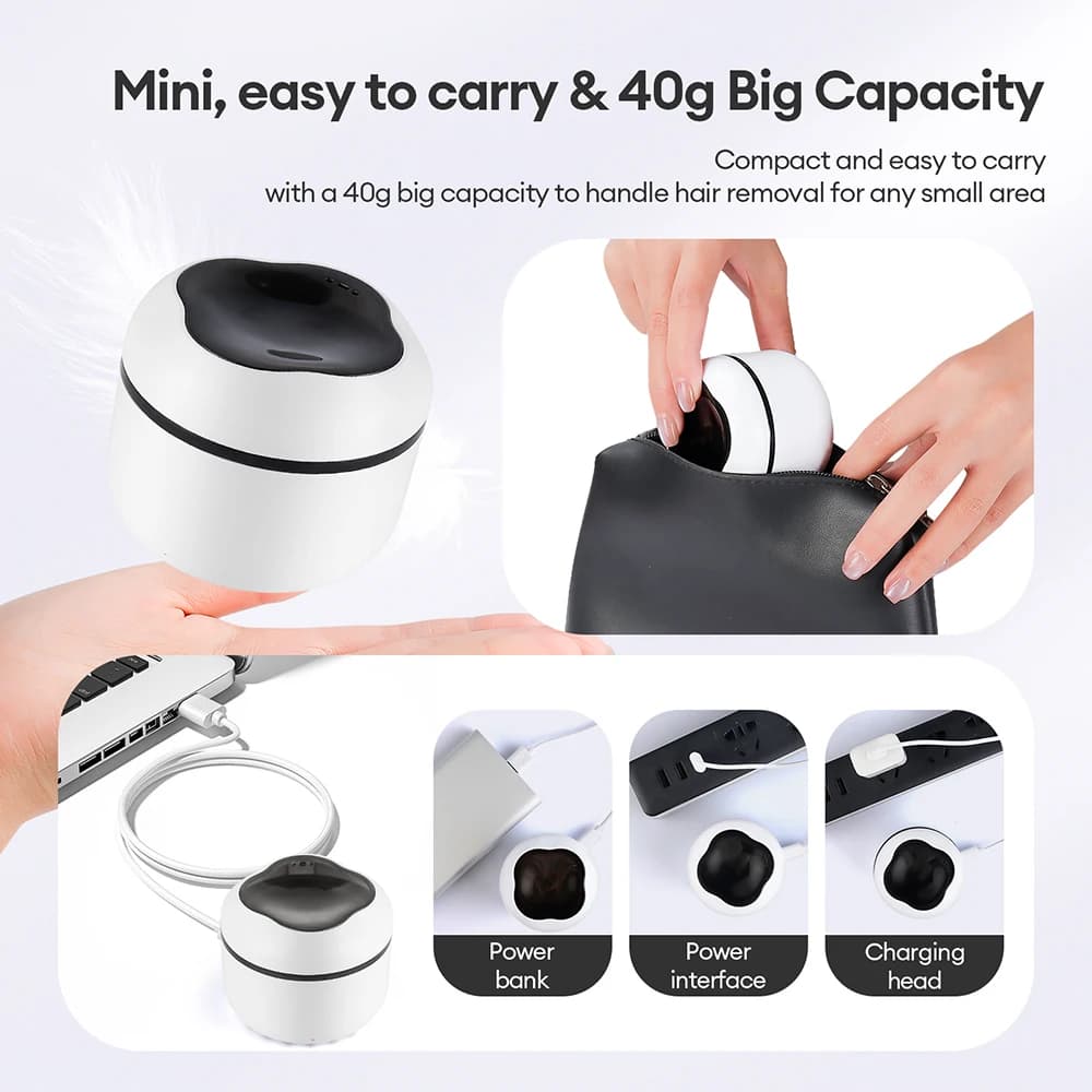 compact wax heater with silicone bowl — image 6