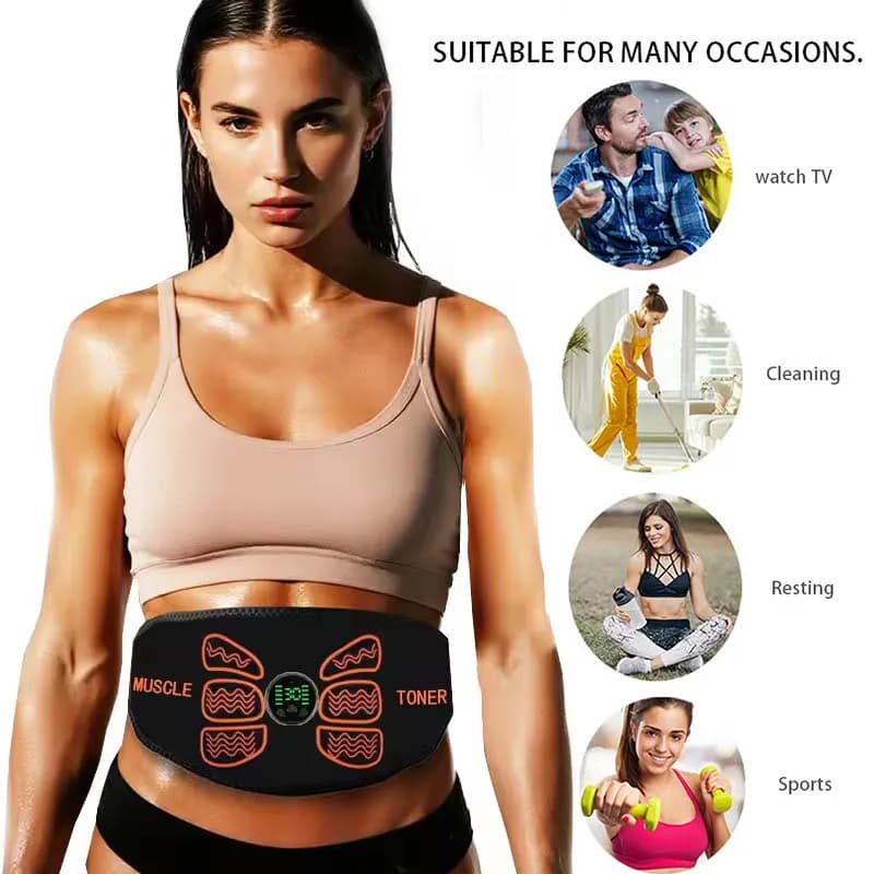 USB rechargeable abdominal EMS toning belt — image 5