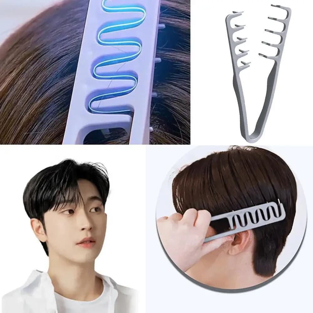 men's texturizing hair comb with fluffy teeth — image 2