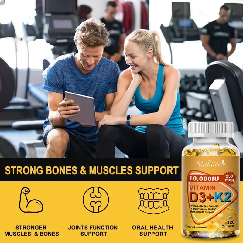 bottles of calcium magnesium D3 K2 capsules — image 4