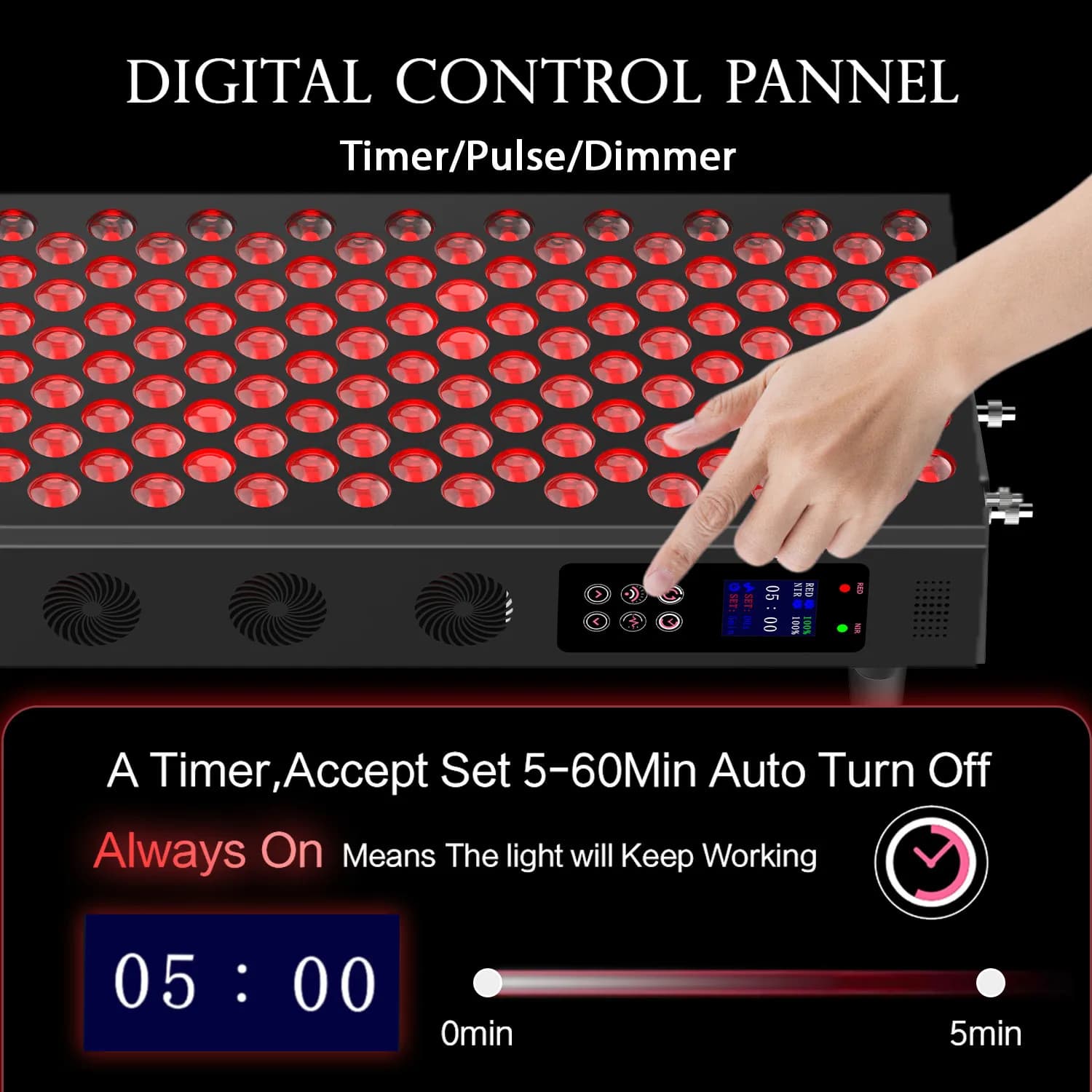dual-chip red and near-infrared light therapy panel — image 6