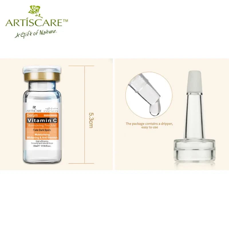 Artiscare Vitamin C and Hyaluronic Acid serum bottles — image 4